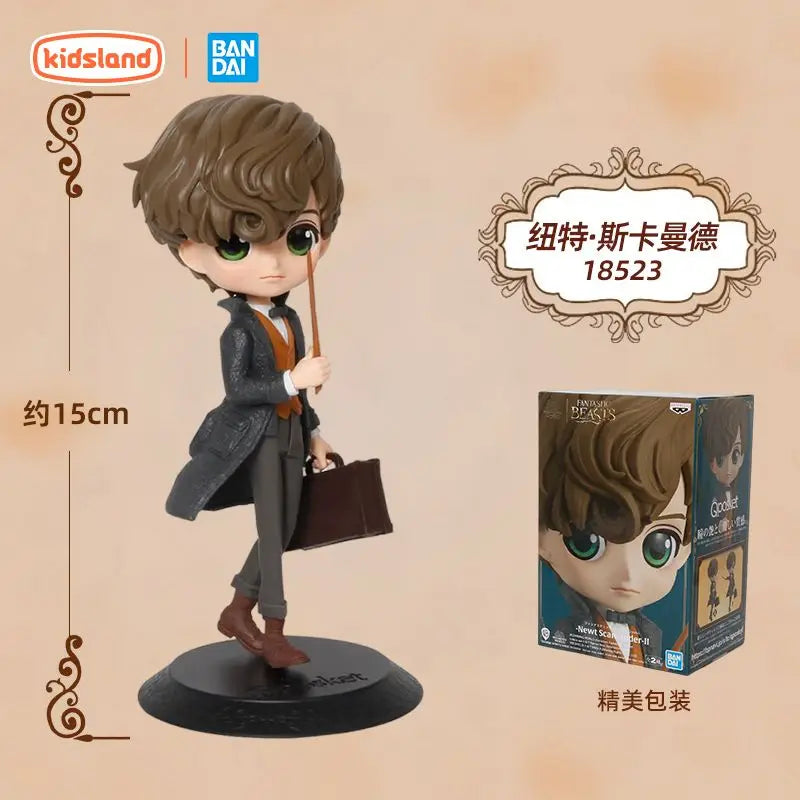 14cm Original Bandai Q Posket Harrys Potter Series Version Role Draco Malfoy Hermione Action Figure Anime Collectible Kids Dolls