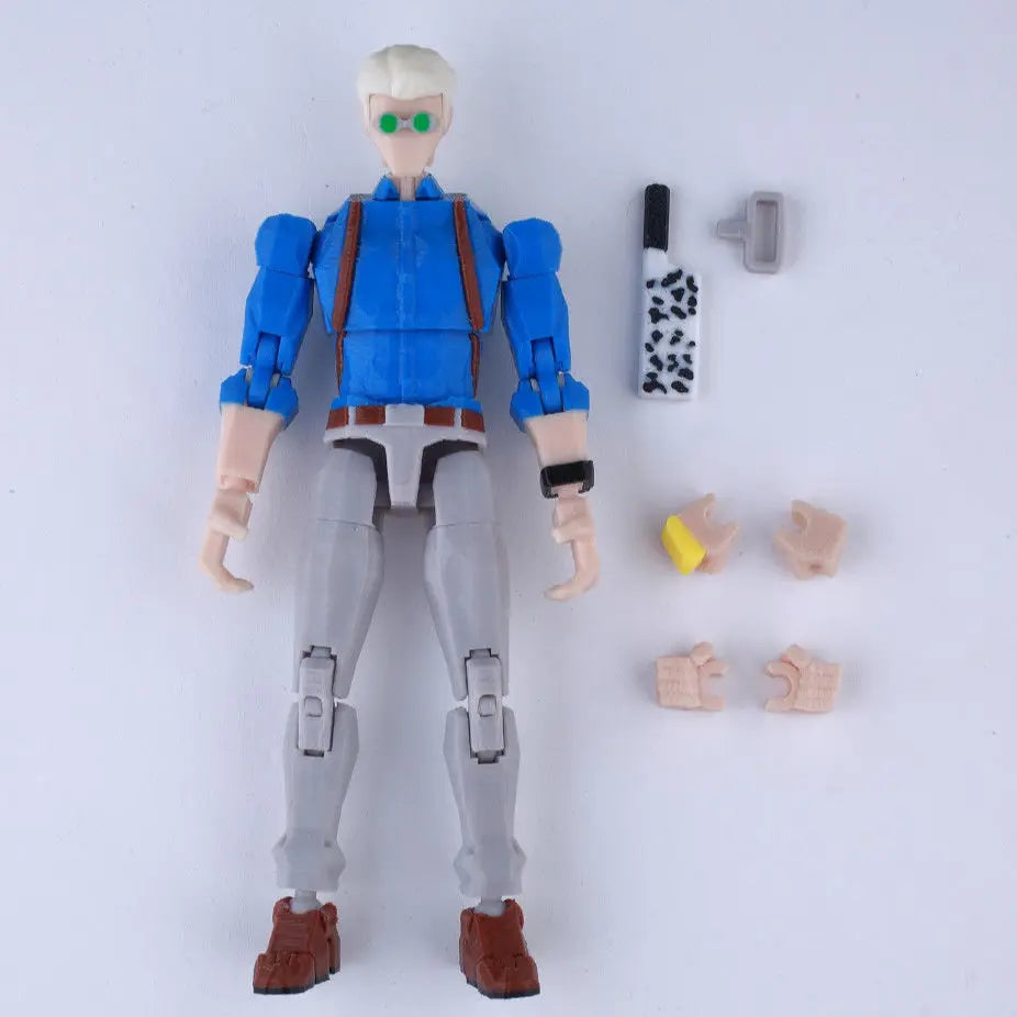 9L3D Printed Anime Naruto Jujutsu Kaisen One Piece Characters Lucky13 Dummy Action Figures Multi-Jointed T13 Mannequin Toys