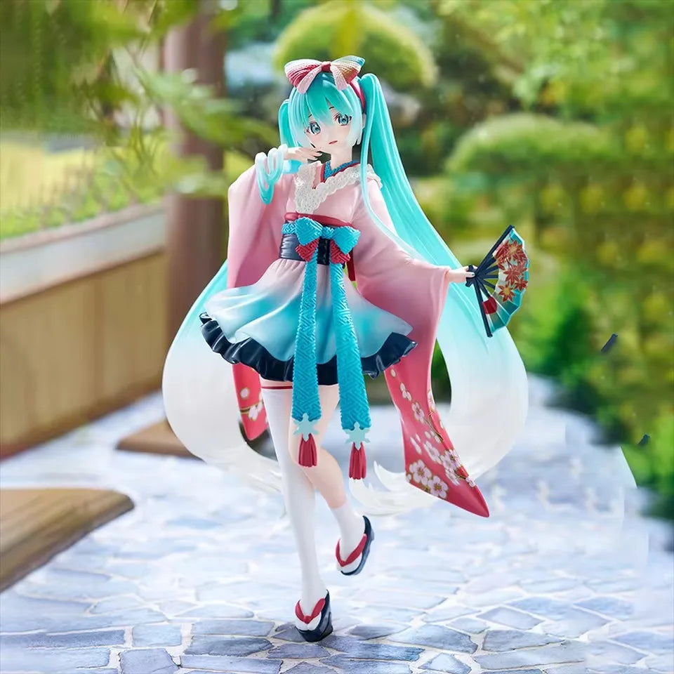 19cm Sexy Girl Hatsune Miku Anime Figure Fashion Subclture Miku Action Figure Christmas Gift PVC Collection Model Doll Toys