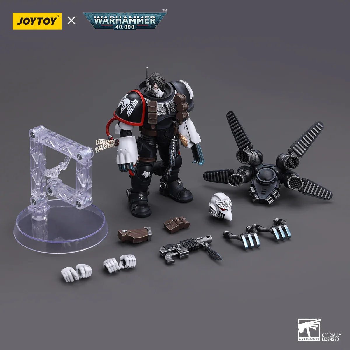 【Vorbestellung】JOYTOY Warhammer 40K 1/18 Actionfigur Raven Guard Chapter Master Kayvaan Shrike Modell Spielzeug Geschenke Sammlung Ornament