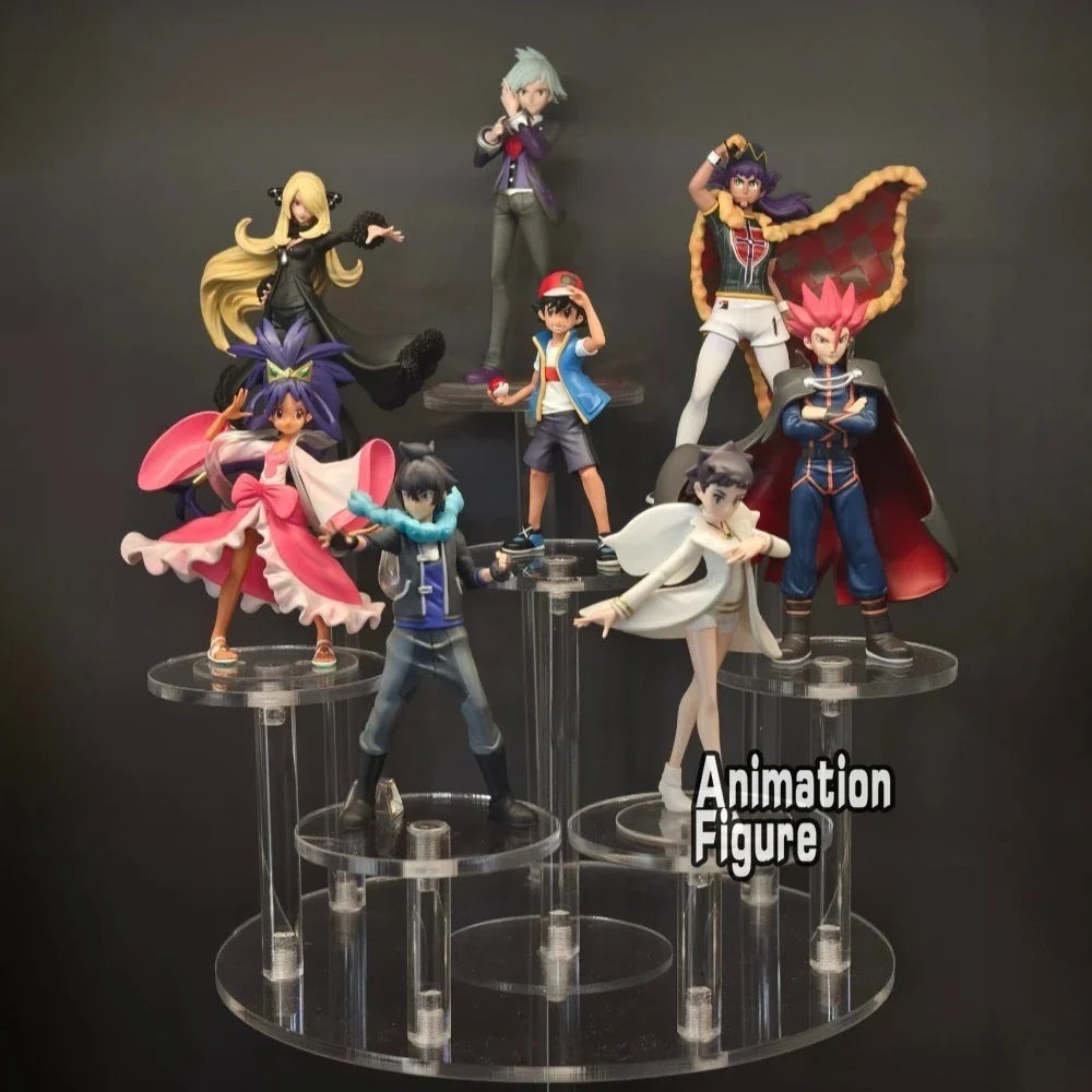 7-9cm Anime Pokemen Figure The Eight Great Masters Action Figures Pvc Statue Collection Model Toys for Children Gifts