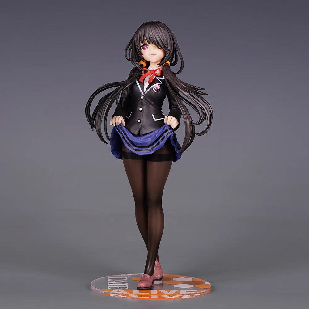 22cm Anime Tokisaki Kurumi Figures Gk Date A Live Figure Nightmare Kurumi Figurine School Uniform Model Collection Toys Dolls
