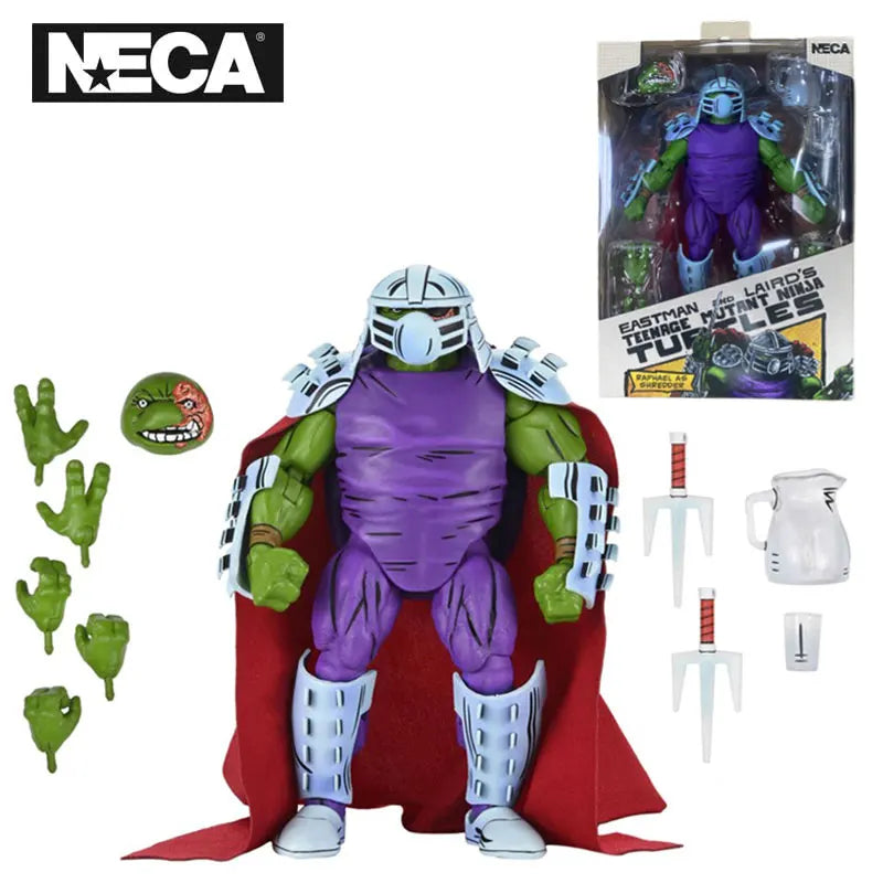 NECA 54401 Toys Teenage Mutant Ninja Turtles (Mirage Comics) - Raphael As Shredder Action Figure Doll Original Model Gift TMNT