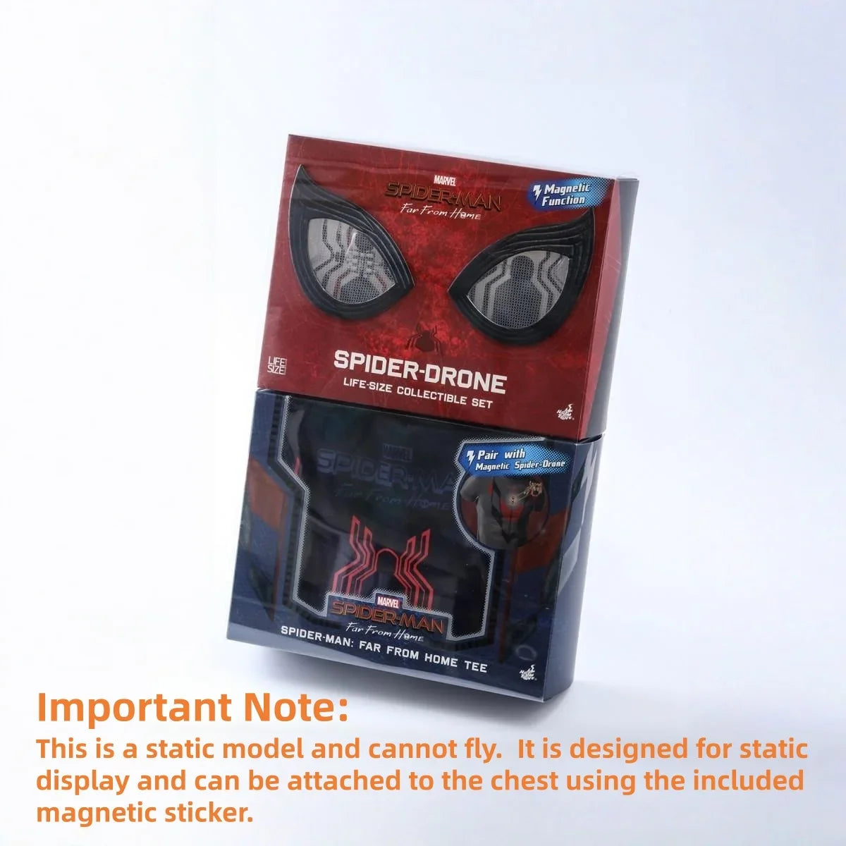 Hot Toys Spider Man Spider Machine LMS011 Original Non Flying Static Model Magnetic Function Collectible Figure Boy Toy Gift