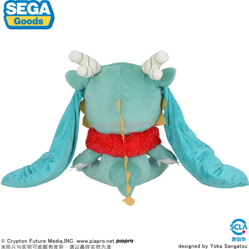 40cm In Stock Hatsune Miku Fufu  Sega Fuwa Puchi Lltatsu 2024 Kawaii Doll Original Anime Figure Model Collectible Toys