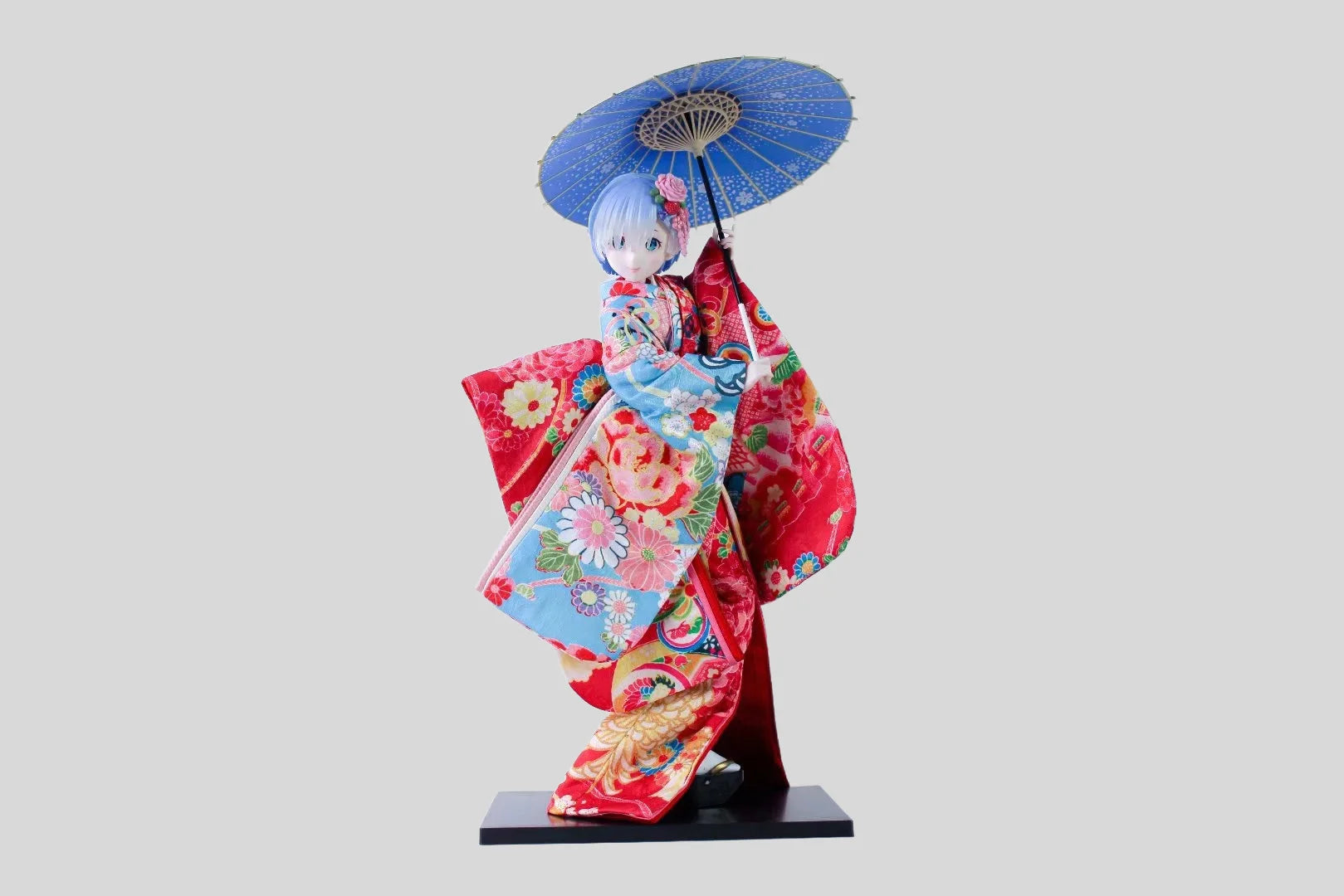 Rem Figurines Starting from Scratch Beautiful Girl Floral Kimono Handmade Collectible Action Figure Toy for Hobbyists