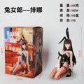 Hot Animation Anime Beautiful Girl Rabbit Girl Fei Na Hand Made Model Toy Desktop Case Ornament Toy Boy Gift