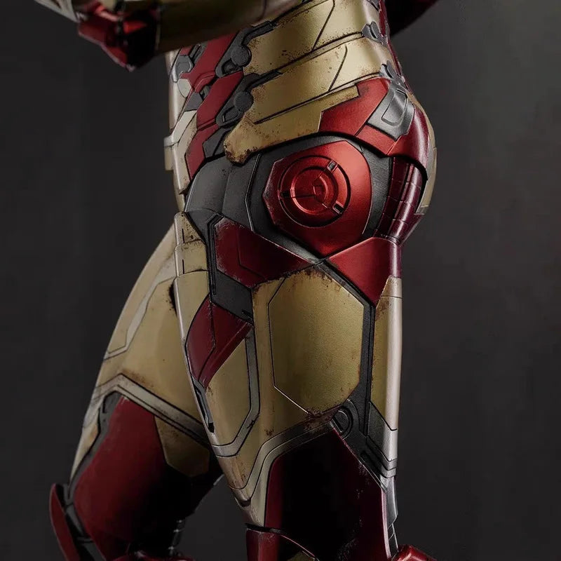 New Product In Stock 1/4 Brand New Marvel Iron Man Mk42 Statue In Red And Gold Color Scheme Super Cool With Luminous Effect