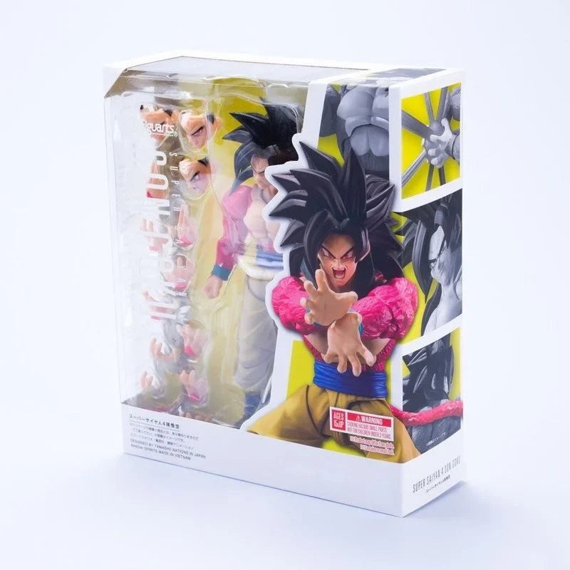 SHF Dragon Ball Figure SSJ4 Son Goku Action Figure Super Saiyan 4 Goku Anime 16cm PVC Collection Model Ornamen Toys Doll Gifts