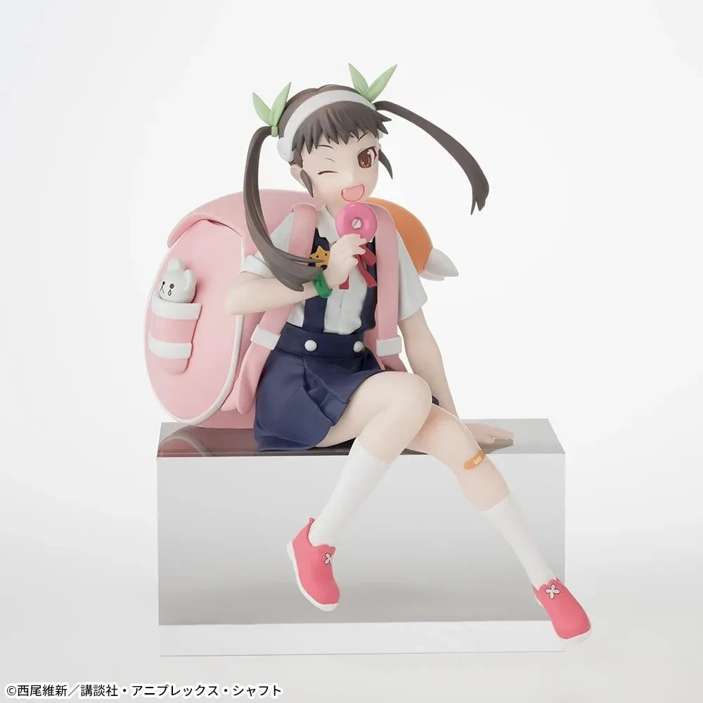 In Stock SEGA Original Genuine Monogatari Series Hachikuji Mayoi Premium Chokonose Figure 14cm Collection Model Toy Figures Gift