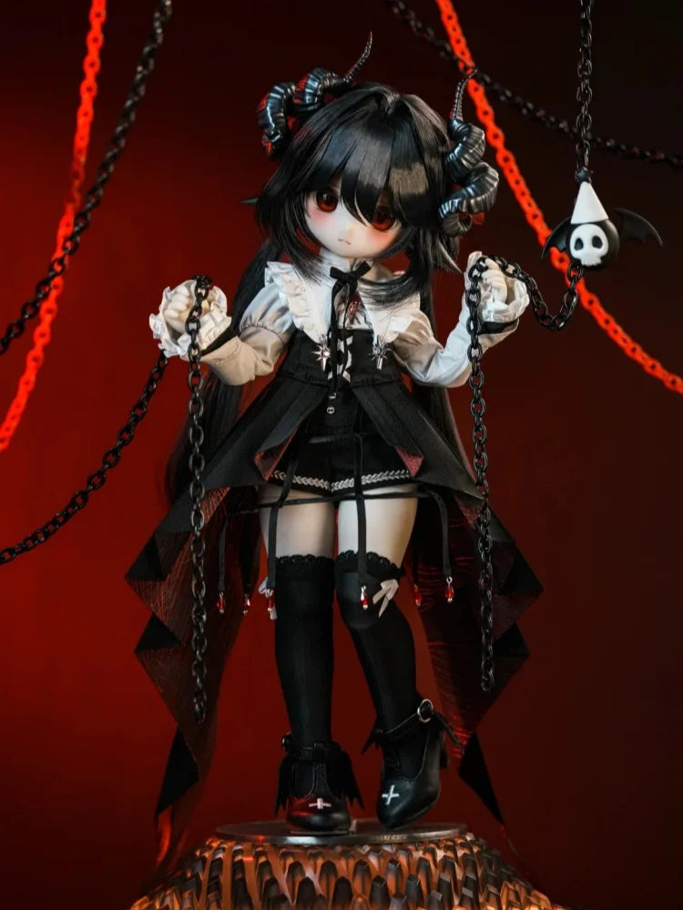 5th Anniversary New Tinyfox 1/6 Bjd Movable Joint Ball Dark God Grafa Full Set Of Bagged Face Articulated Action Figure Toys