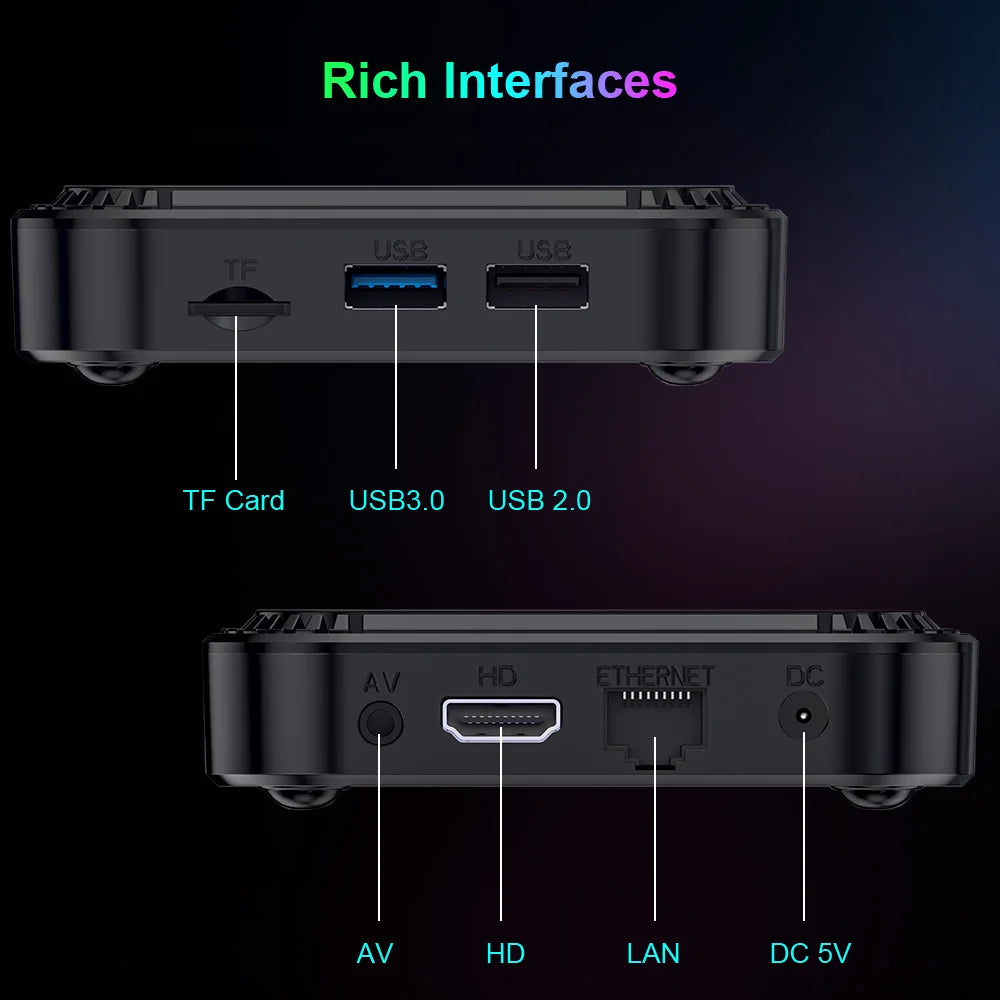 HK1 RBOX K8S Android 13.0 TV Box OTA Rockchip RK3528 4K 2.4G 5G Wifi6 BT5.0 100M Lan 16GB 32GB 64GB