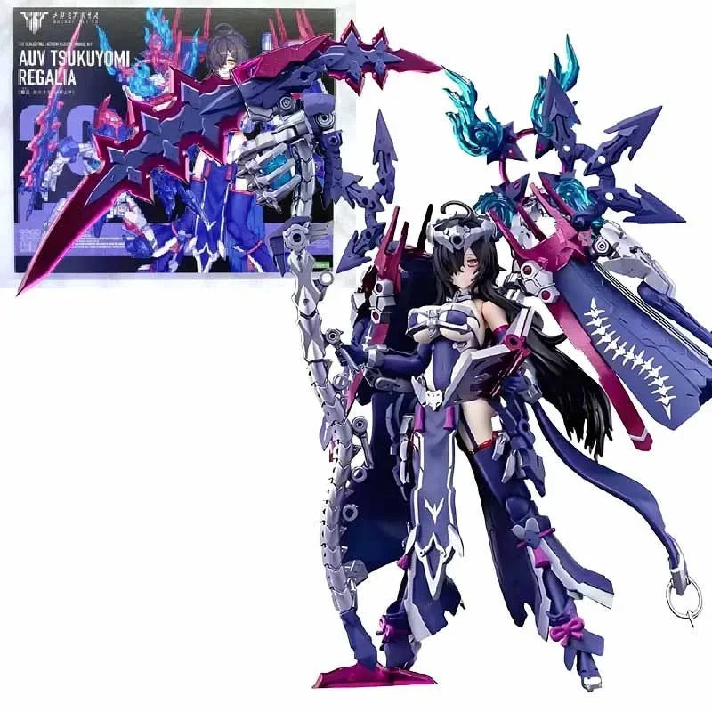 KOTOBUKIYA Original MEGAMI DEVICE AUV TSUKUYOMI REGALIA Anime Action Figure Assembly Model Toys Collectible Model Ornaments Gift