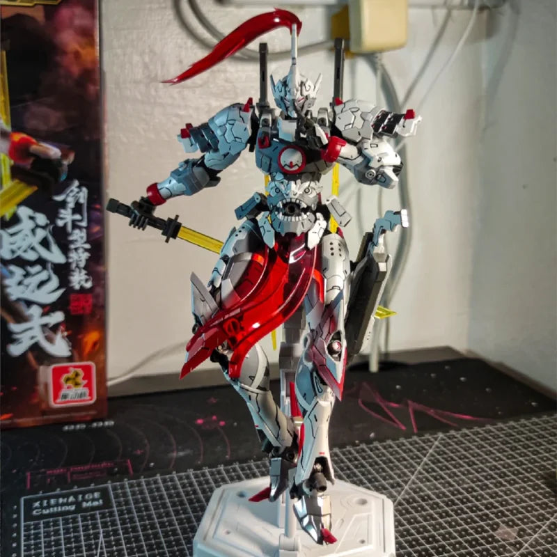MOTOR NUCLEAR MNP-XH07 Wei Yuan-Style Sword-Fighting Alloy Joint Mecha Model Kit Buildable Action Figure Desk Ornament Boys Toy