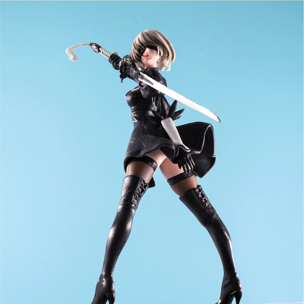 18CM Anime Nier:automata Ver1.1A 2B Yorha No. 2 Type B Premium Chokonose Action Figure PVC Model Collectible Toys Children  Gift
