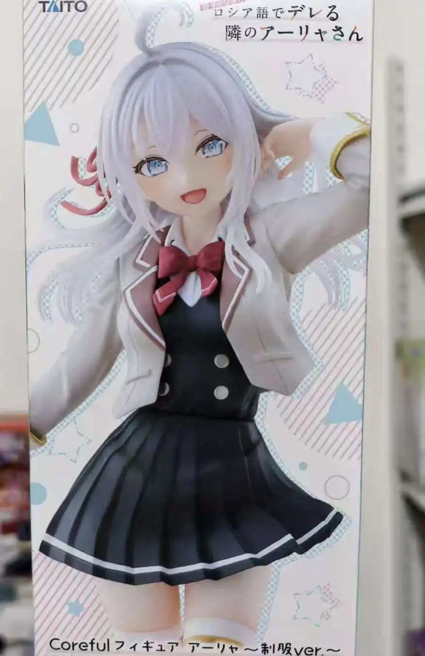 In Stock Original TAiTO Coreful Alya Sometimes Hides Her Feelings in Russian Alisa School Uniform 18cm Anime Figures Toys