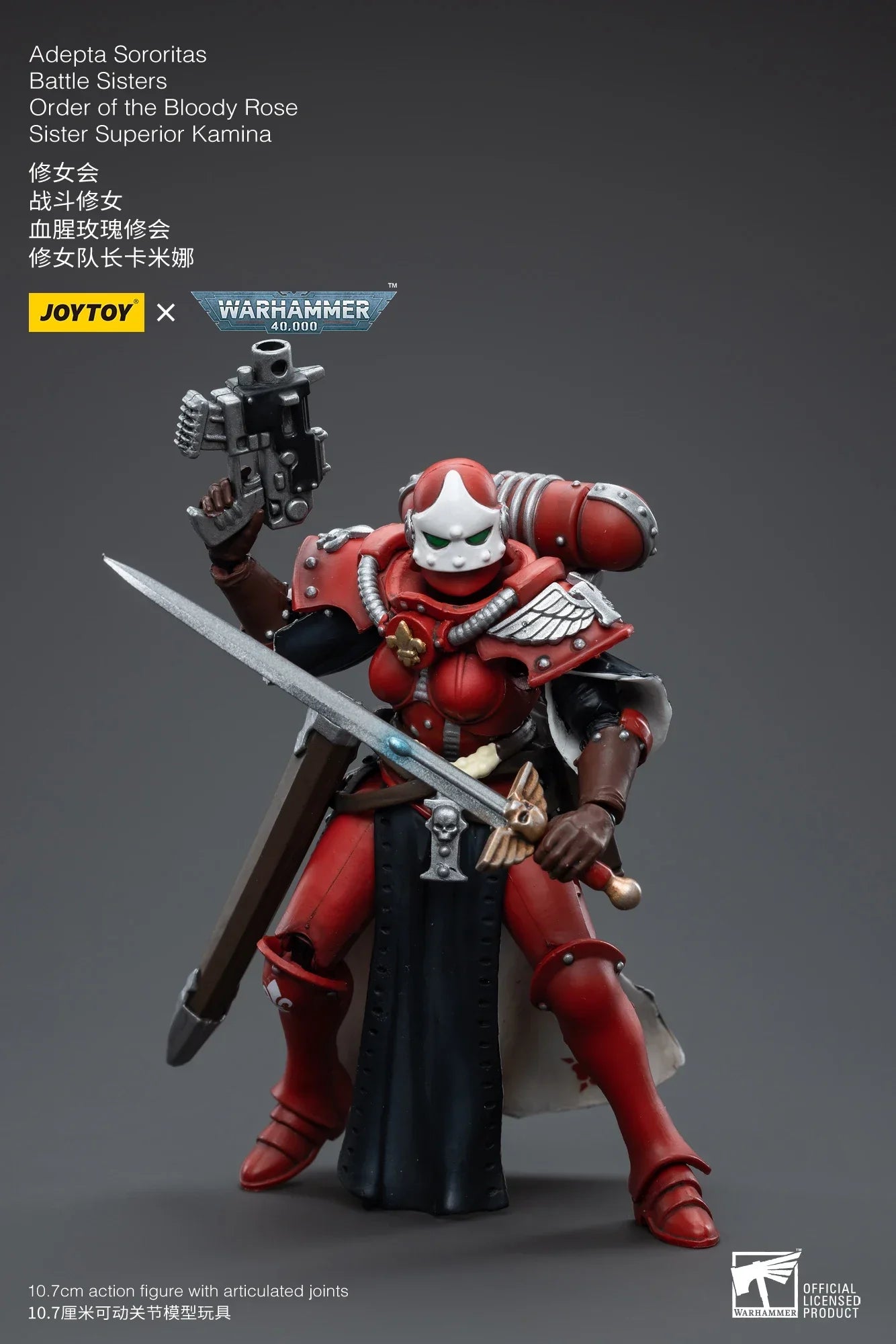 JOYTOY 1/18 Action Figure 40K Battle Sisters Order Of The Bloody Rose Anime Military Model Gifts for children