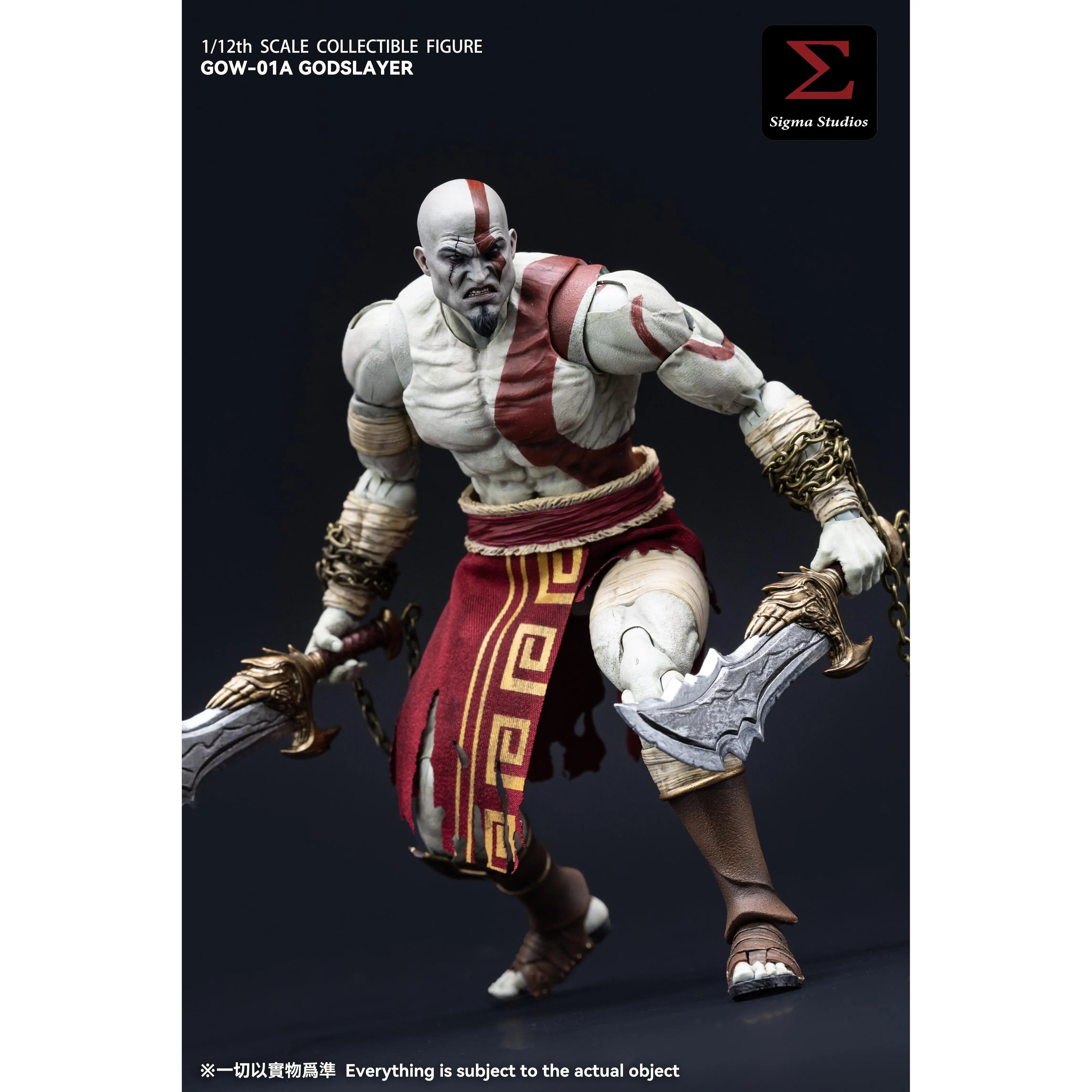 Sigma Studios Gow-01a 1/12 Scale Spartan White Sharpshooter Kratos Godslayer Male Soldier Action Figure For Collection