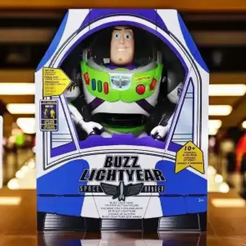 30cm Disney Anime Pixar Toy Story 4 Buzz Lightyear Talking Action Figures Cloth Body Model Doll Limited Collection Toys Gift New