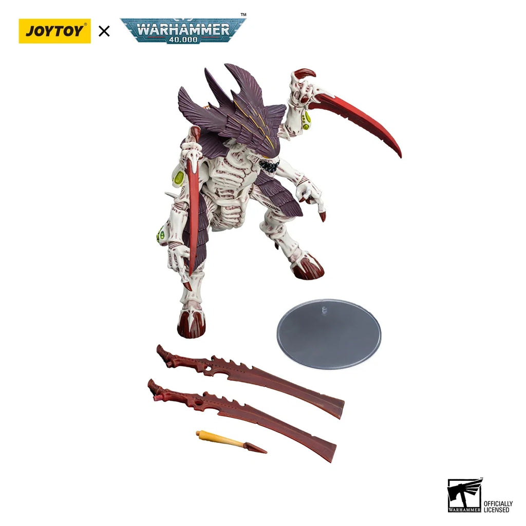 JOYTOY Warhammer 40K 1/18 Action Figure Tyranids  Hive Fleet Leviathan Tyranid Warrior with Boneswords Anime Military TOY