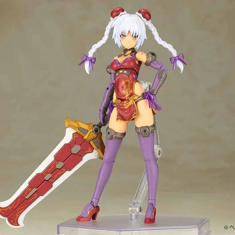 Genuine In Stock Kotobukiya Original FRAME ARMS GIRL STYLET WILBER NINE HRESVELGR=RUFUS QIPAO Ver. Anime Figure Assembly Model