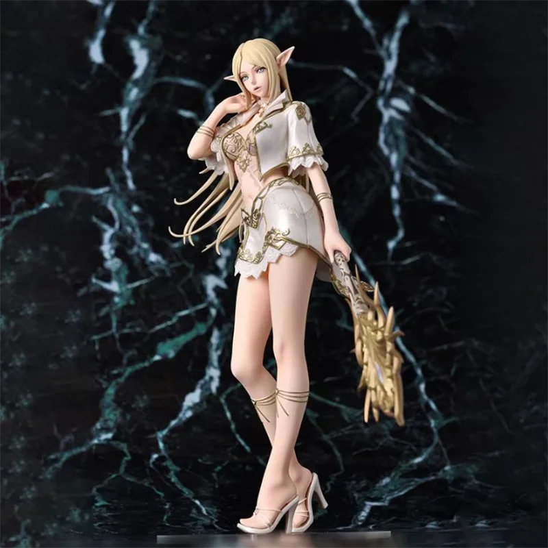 Genuine  Anime Figure White Elf/Drow Girl Mage Pvc Action Figures Collection Model Desktop Decoration  Trendy Toys In Stock