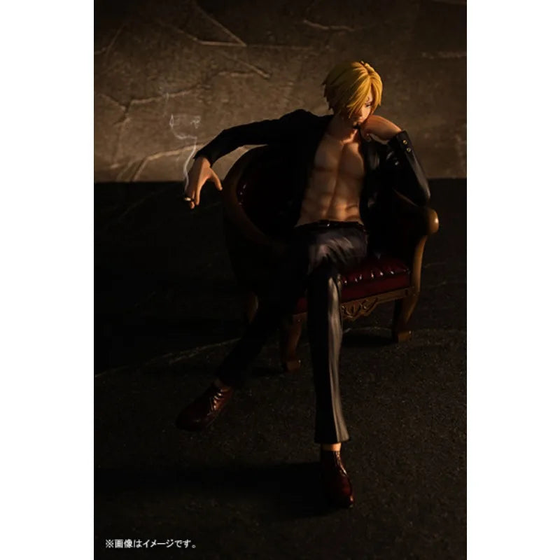 Megahouse Original POP Figurine Series One Piece "S.O.C" Sanji Anime Action Figure Model Toys Model Ornaments Gifts Fo Boys