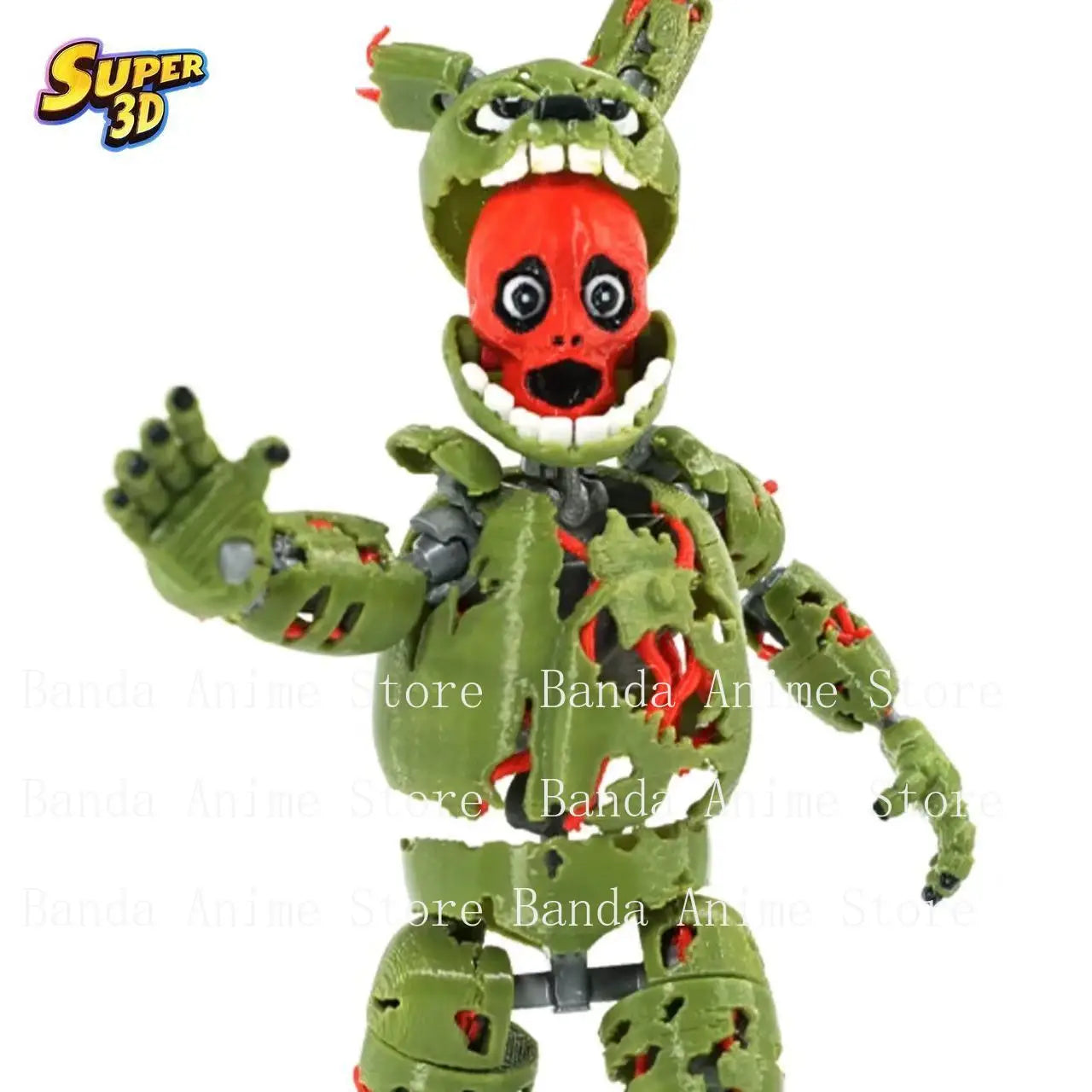 3D Printed Five Nights at Freddy's 3 Springtrap T13 Action Figure Multi-Jointed Movable Shapeshift Toy for Collectors toys gift
