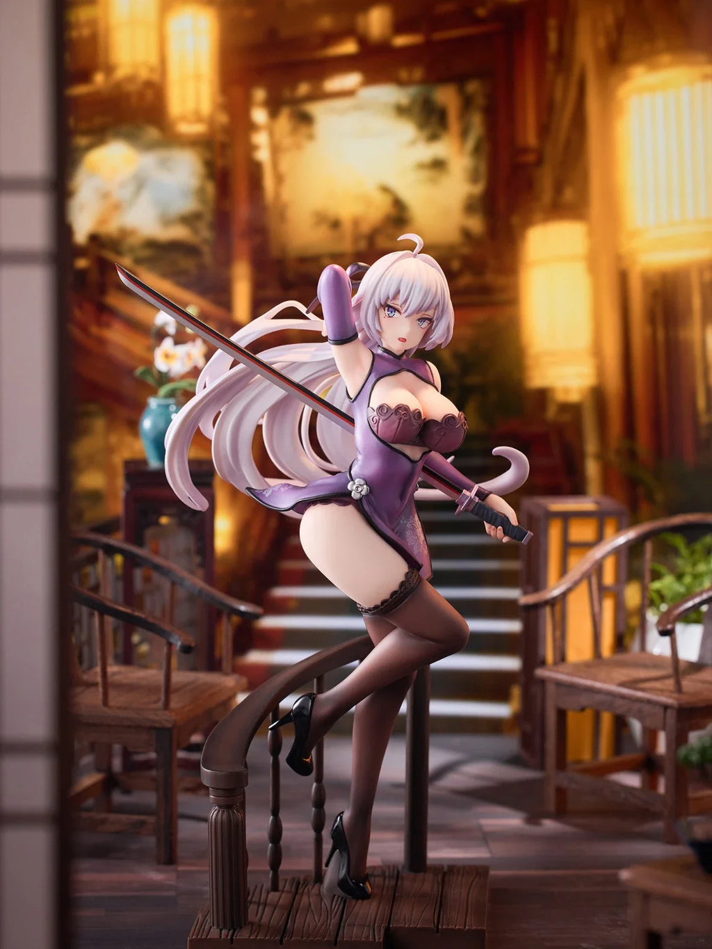 Original Genuine AniMester KADOKAWA Prepainted Kaifuku Jutsushi No Yarinaoshi Kureha Clyret 1/7 H=250mm Anime Girl Model Figure