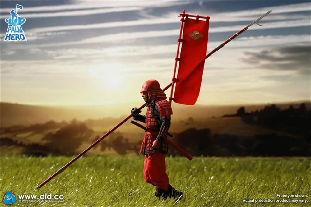 1/12 DID XJ80016A Old Vintage Asia Japan State Warrior Full Set Moveable Action Figure with Flag Full Set Moveable Action Figure
