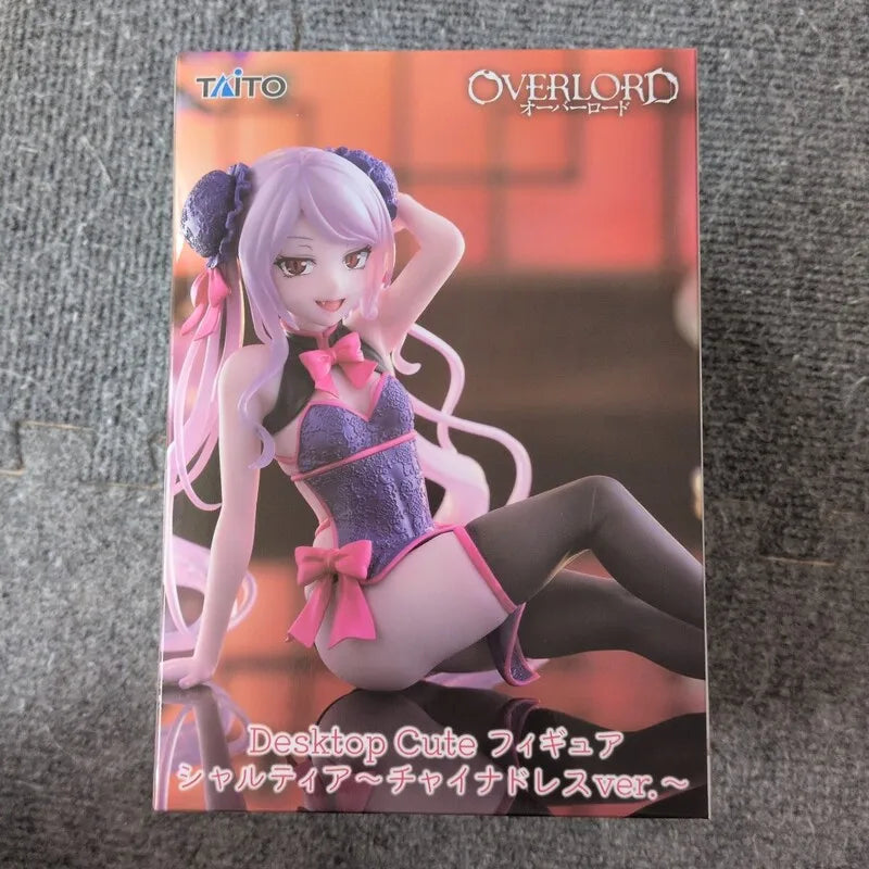 TAiTO Desktop Cute OVERLORD Shalltear Bloodfallen Albedo ~Cheongsam Ver.~ PVC 13CM Anime Action Figures Model Collection Toy