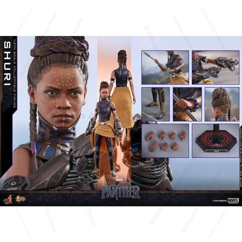 24-hour Shipment HT Hottoys Black Panther Sister Reunion 3 Shuri Su Rui Princess MMS501 1/6 Gift Collection Mobile Model