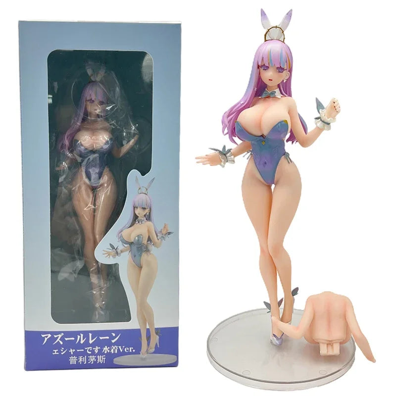 New sexy Azur Lane Plymouth Bunny Girl Anime Figure Azur Lane St Louis Action Figure Sirius Figure Sexy Collectible Toy