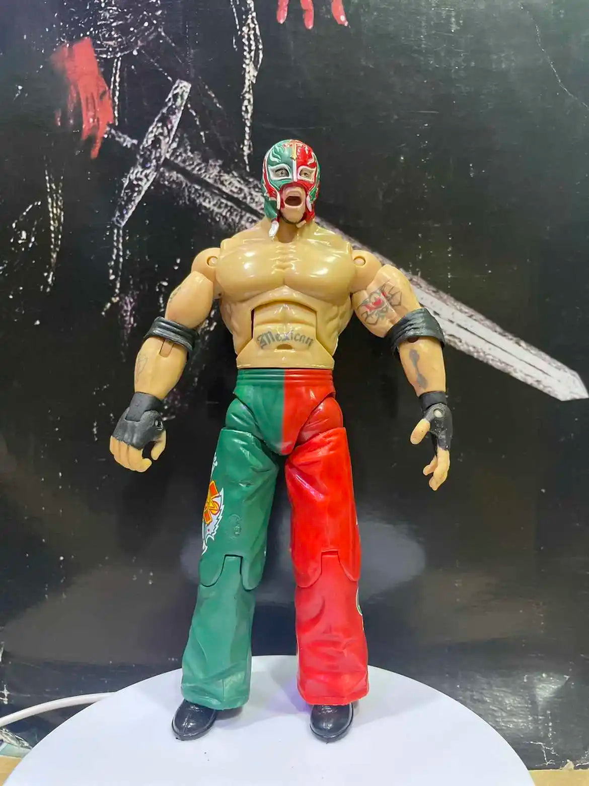 Wrestlemania WWE Action Figures Set - John Cena the Undertaker Rey Mysterio PVC Statue Models Collectible Toys for Boys