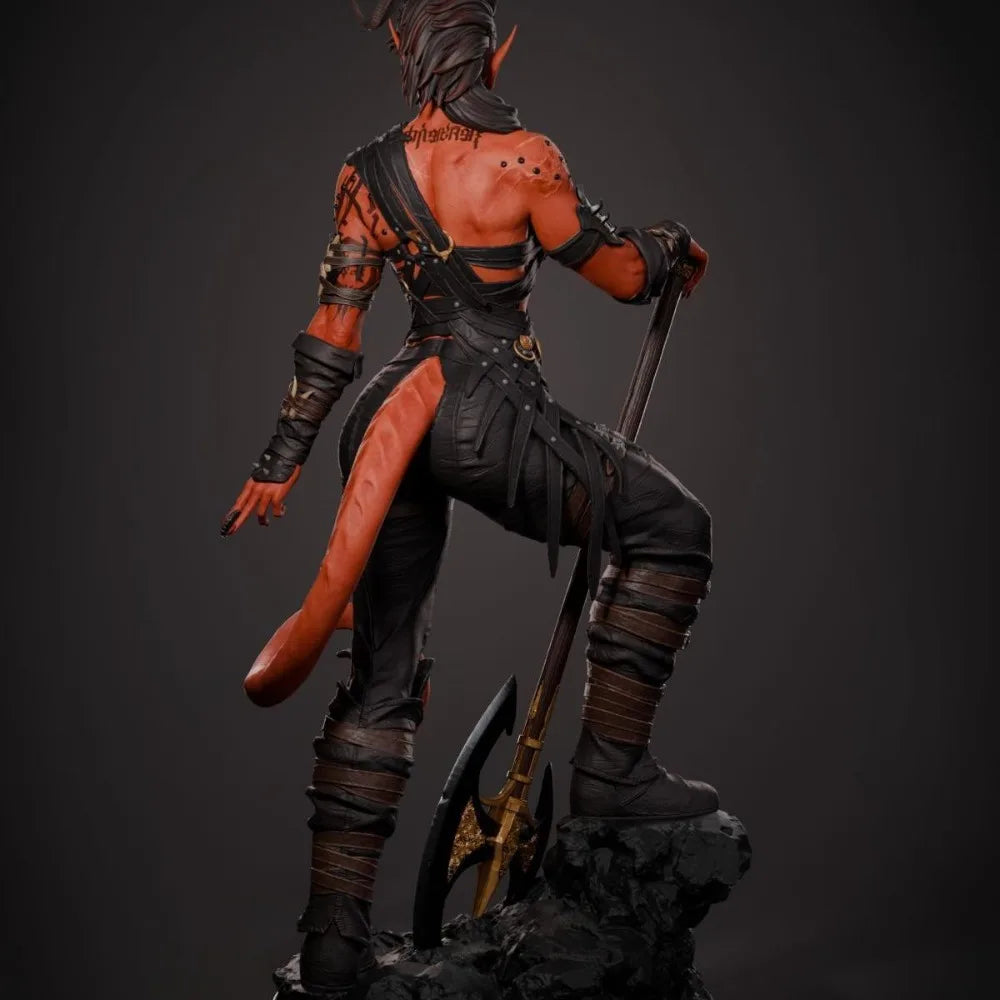 3d Printed Model White Mold Kalak Sexy Lady Resin Model Self-assembly Figurines Miniatures Decoration Crafts
