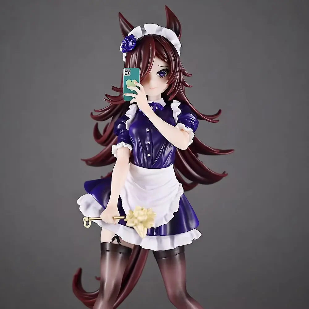 25cm Umamusume: Pretty Derby Figure Rice Shower Figures Game Doll Collection Statue Desk Decoration Model Toys Birthday Gifts