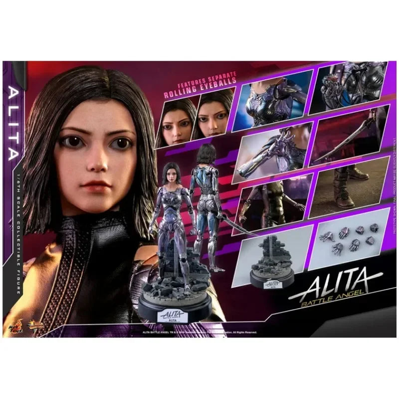 HT HOTTOYS-Anime Action Figure, Collection Toy Model, Hobbies Gift, Battle Angel, Alita, Gunmen, 1/6, MMS520, in Stock