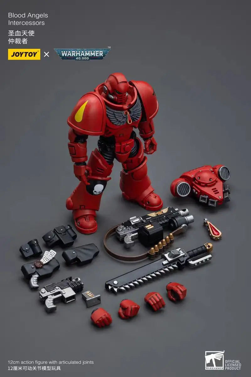 【In Stock】JOYTOY Warhammer 40K Blood Angels Intercessors 1/18 Action Figures Models Toys