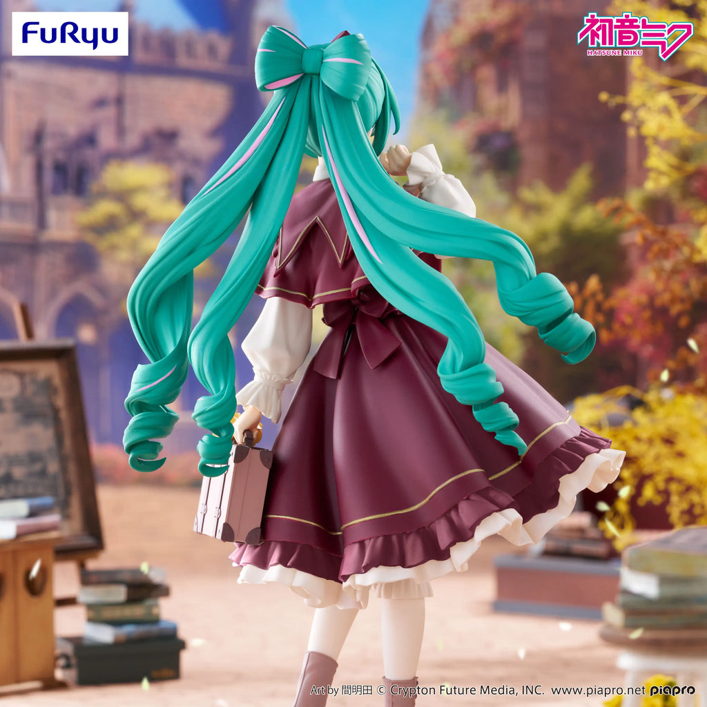 New Orginal Furyu Trio-Try-It Vocaloid Hatsune Miku Classical Girl Anime Figures Exquisite Kawaii  Desktop Ornament Xmas Gift