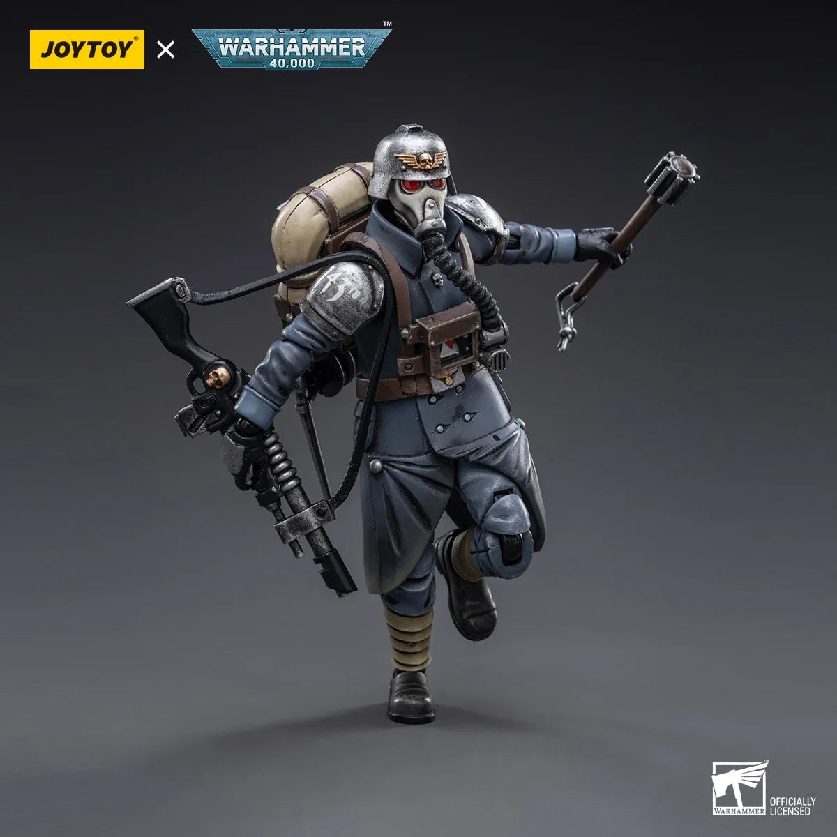 JOYTOY Warhammer 40K 1/18 Astra Militarum Death Korps of Krieg Veteran Squad Action Figure Model Toys For Collection Gift