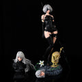 Bandai Beautiful Girl Hand Operated Neil Mechanical Era A2 Lady Sister Three Head Carved Bust Doll Box Anime Animation Model