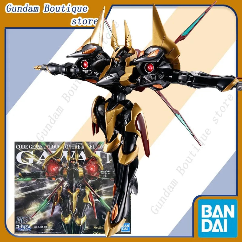 Bandai Genuine HG 1/35 CODE GEASS LELOUCH OF THE REBELLION GAWAIN  Anime Action Figure Assembly Collectible Model Toys Gift Kids