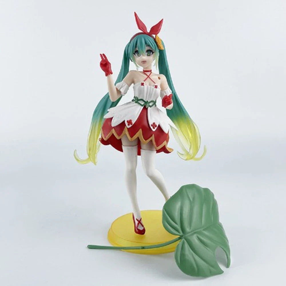 21cm Hatsune Miku Anime  Figure Fairytale Wonde Hatsune Miku Gift Collection Action Figure Gift Doll Collection Decoration PVC