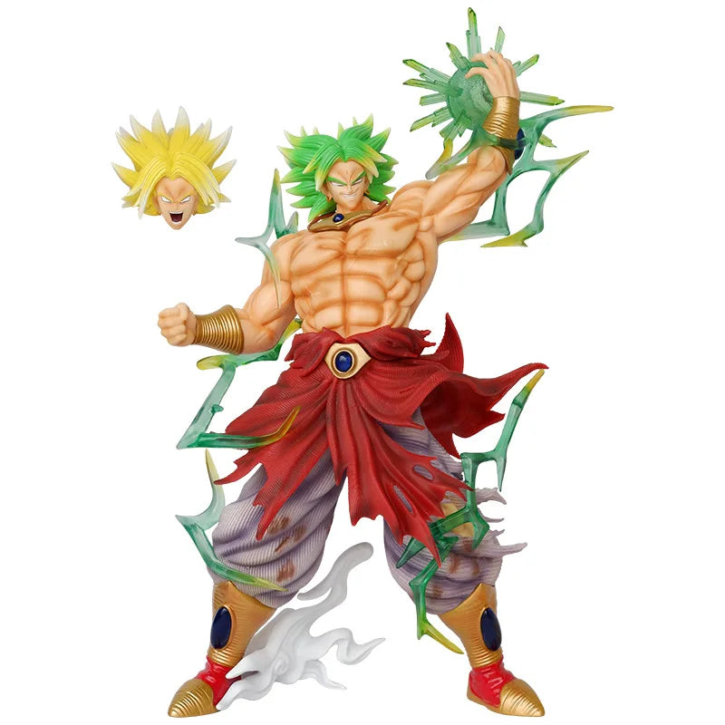 41cm Anime Dragon Ball Z Super Saiyan Broli PVC Action Figure Broly Battle Statue Collectible Ornament Model Kids Toys Doll Gift