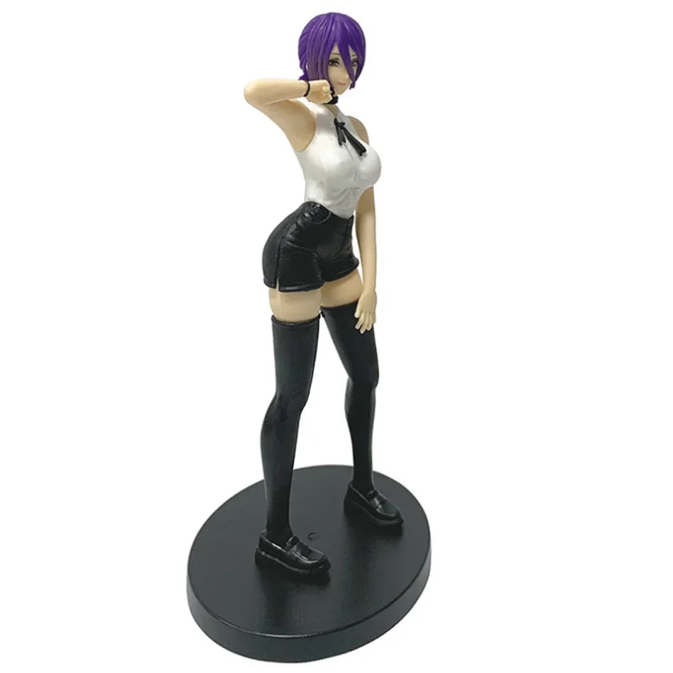 Anime Chainsaw Man 19cm Reze Bomber Demon Figure Bomu PVC Anime Action Model Set Toy Room Decoration Collect Festvial Gift