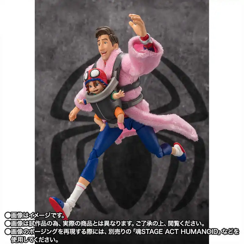 Bandai Original SHFiguarts SHF Peter B Parker Mayday Parker Spider Man Across The Spider Verse  Anime Series