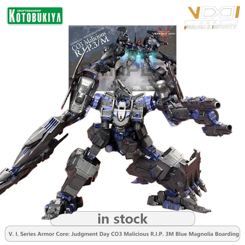 KOTOBUKIYA V. I. Series Armor Core Judgment Day CO3 Malicious R.I.P.3/M Blue Magnolia Boarding Action Figure Assembly Model Toys