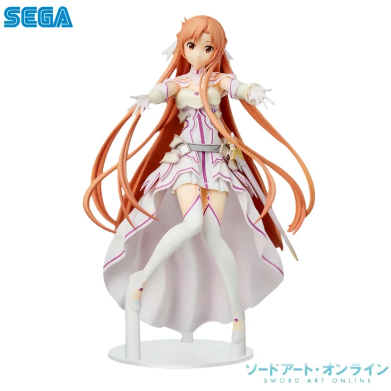 In Stock Sega Original Sword Art Online Asuna Action Figure Model Doll Brand New Boxed Toys Model Garage Collectible