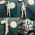 Gil Valentian Coloring The White Model of 3d Printed Models DIY Coloring Self-assembly Figurines Miniatures