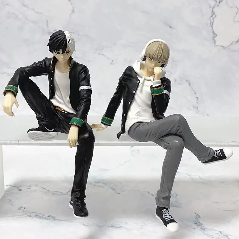 15CM Anime WIND BREAKER Sakura Haruka Figure Kaji Ren Noodle Stopper Figure Sitting Model Toy Gift Doll Aciton Figure